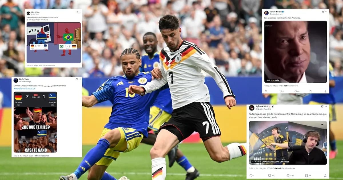 Curazao sorprende y genera memes tras la goleada de Alemania en el Mundial 2026