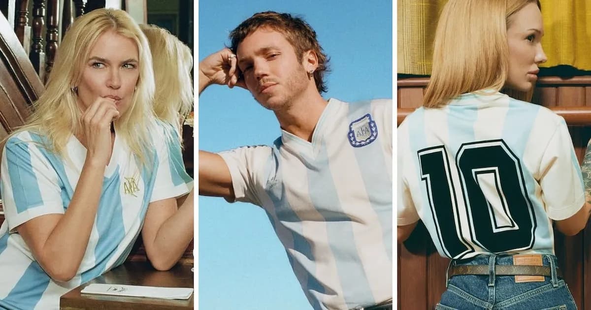 Famosos argentinos celebran el Mundial con emotivo editorial para Vogue