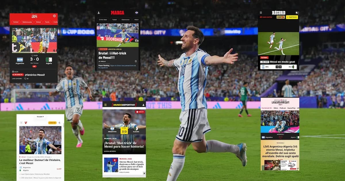 Messi deslumbró en su debut mundialista: un triplete que hizo historia