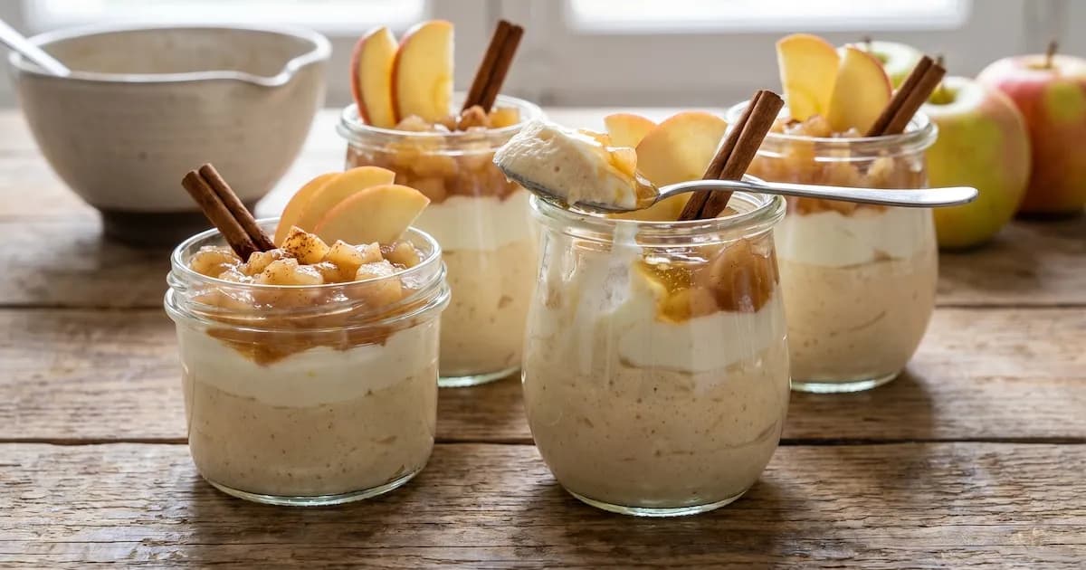 Mousse de manzana y yogur: un postre fresco y saludable