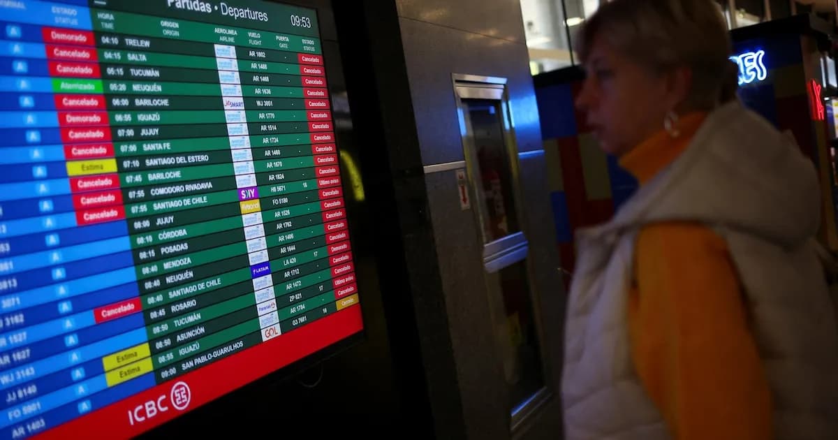 Inician paros de controladores aéreos en Argentina: Impacto en vuelos y duración de la medida