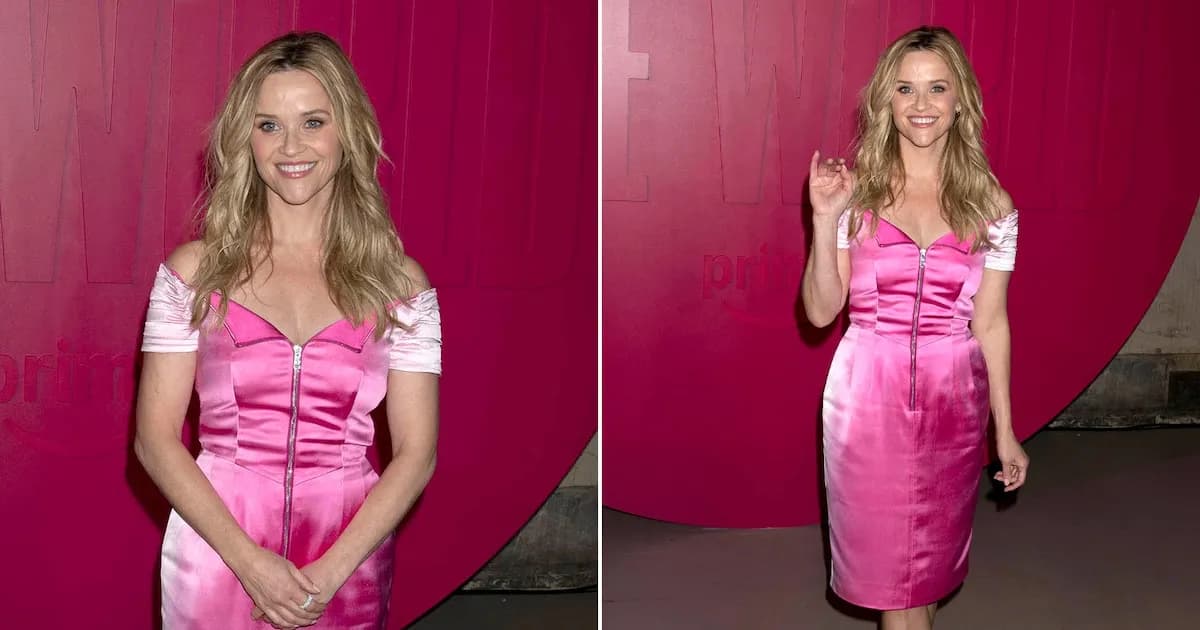 Reese Witherspoon celebra 25 años de 'Legalmente Rubia' con un vestido deslumbrante de Prada