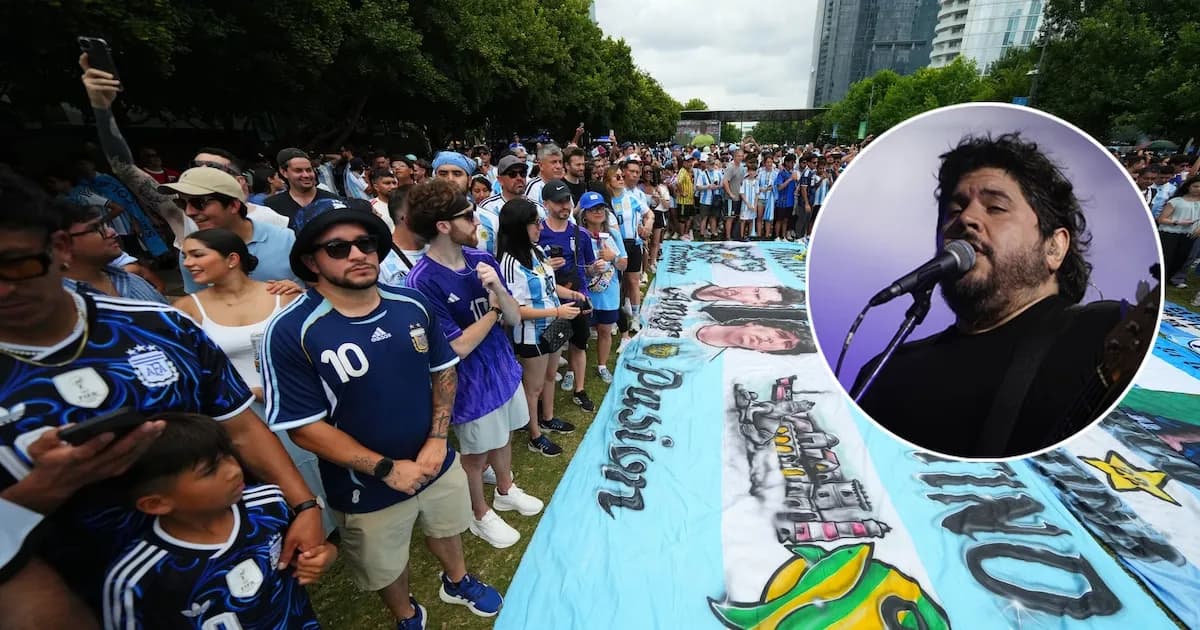 El banderazo en Dallas reunió a 10.000 argentinos y un famoso músico