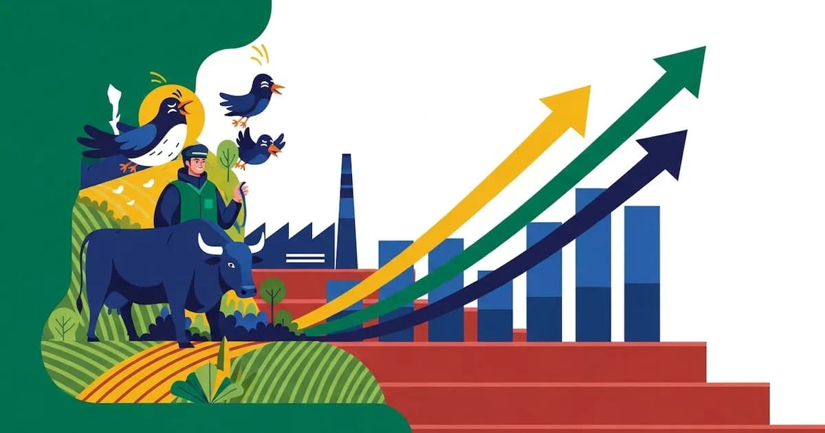 México experimenta un crecimiento económico del 2.3% en abril de 2026, impulsado por ganadería y construcción