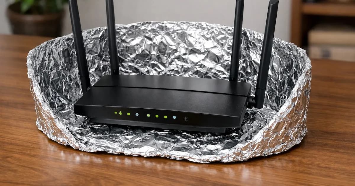 ¿Es efectivo el papel aluminio para mejorar la señal Wi-Fi en casa?