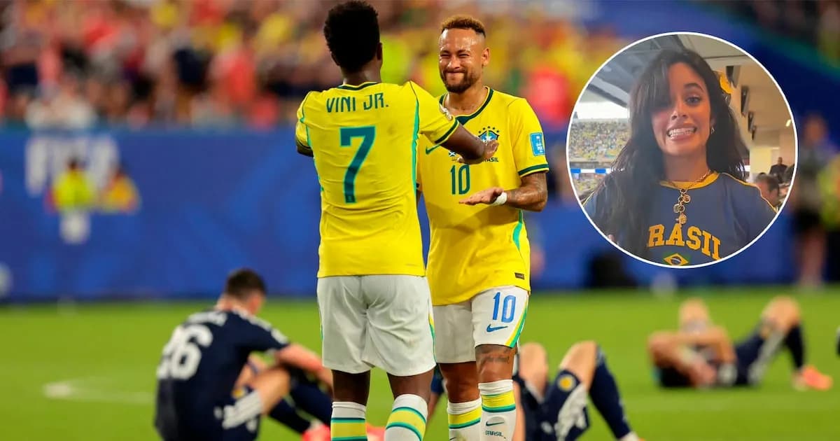 Camila Cabello alienta a Brasil en su victoria ante Escocia en el Mundial 2026