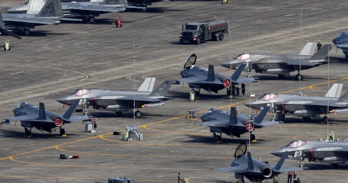 Estados Unidos despliega cazas F-22 en Israel ante tensiones con Irán