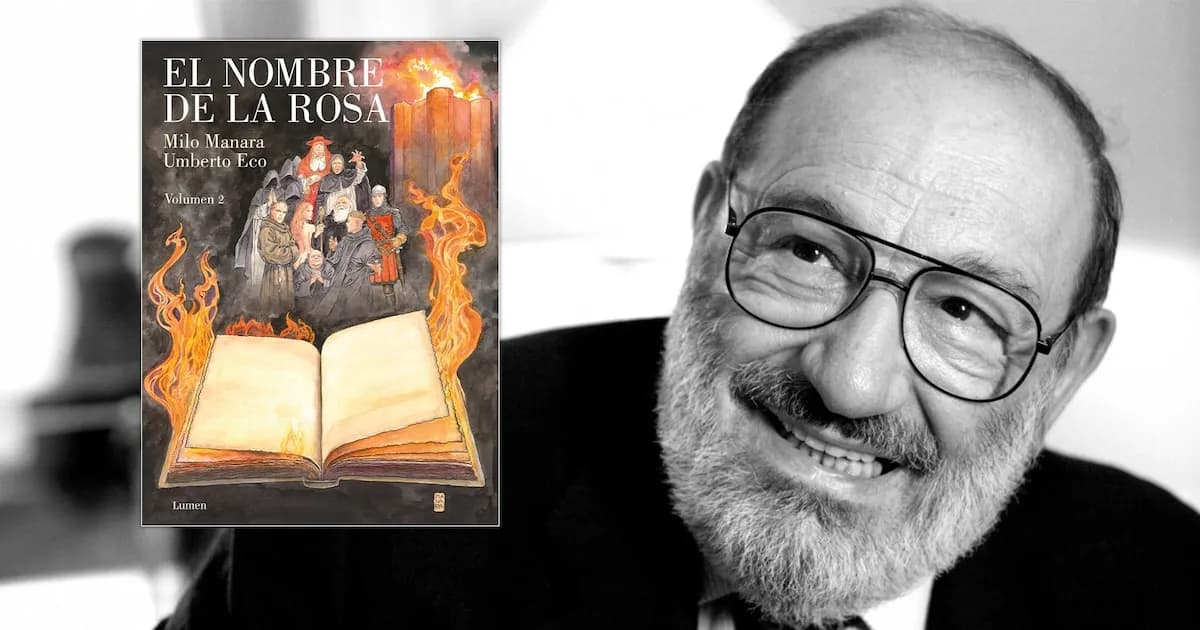 Lanzan cómic de 'El nombre de la rosa' a diez años de la muerte de Umberto Eco