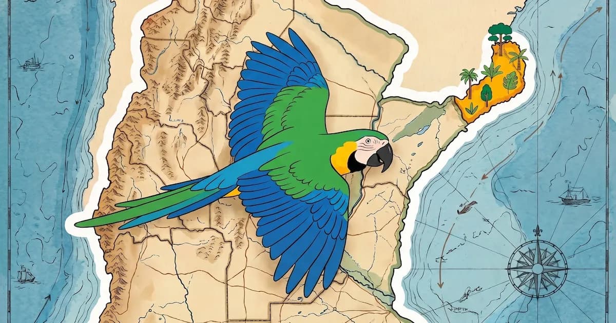 El regreso de la guacamaya de alas azules a Misiones: un rayo de esperanza para la fauna local