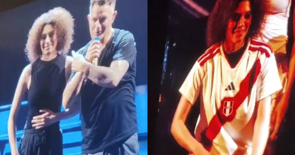 Alejandro Sanz rinde homenaje a la baterista peruana Gisella Giurfa en su concierto en Lima