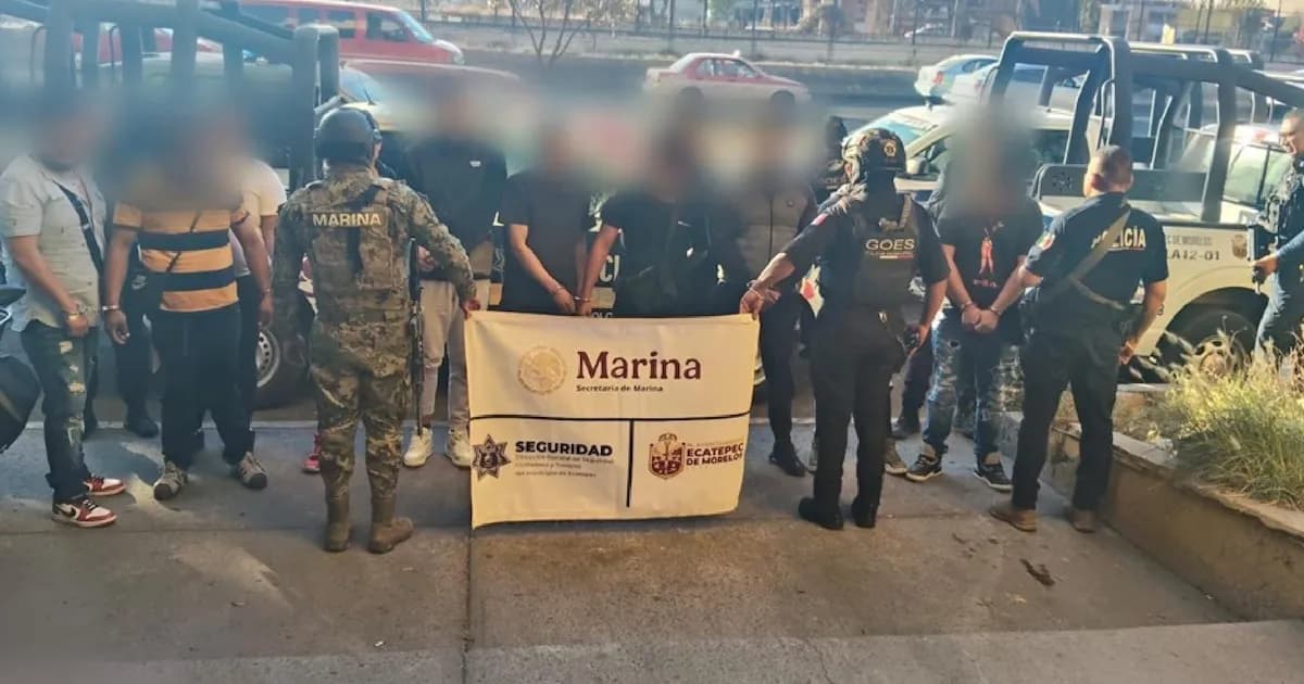 Desarticulan banda criminal en Ecatepec que se hacía pasar por agentes de seguridad