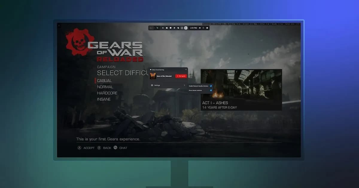 Xbox mejora la experiencia de juego en la nube con streaming a 1440p