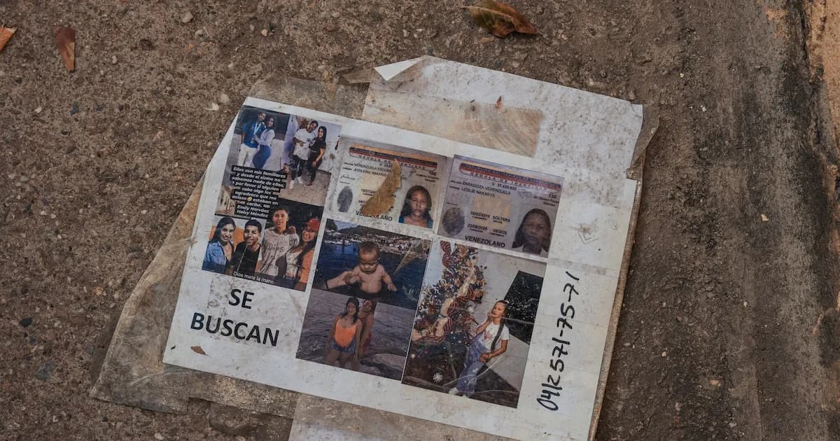 Familias y autoridades enfrentan el desafío de identificar a más de 100 víctimas en Caracas