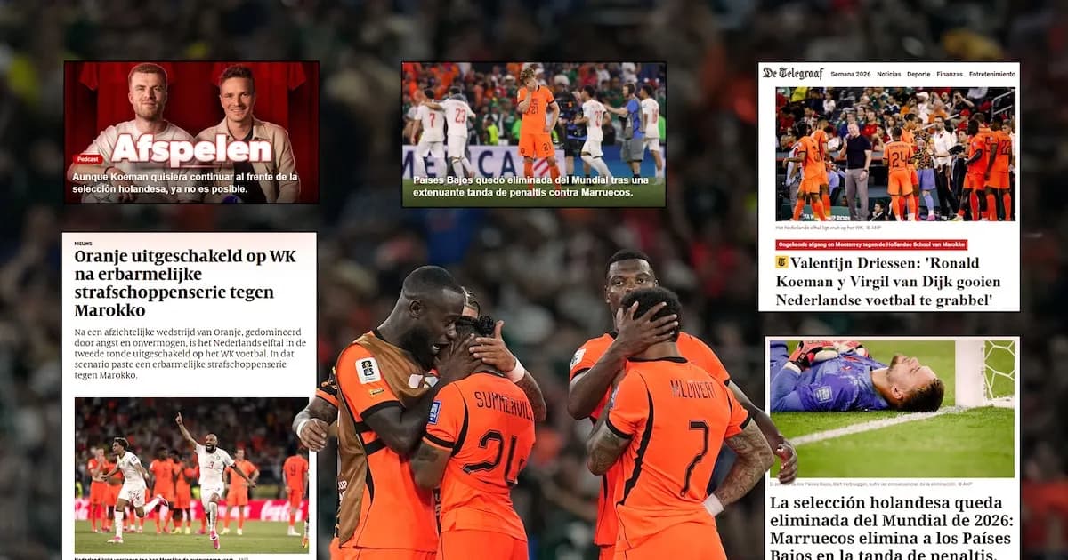 La Prensa Neerlandesa Arremete tras la Eliminación de Países Bajos en el Mundial 2026