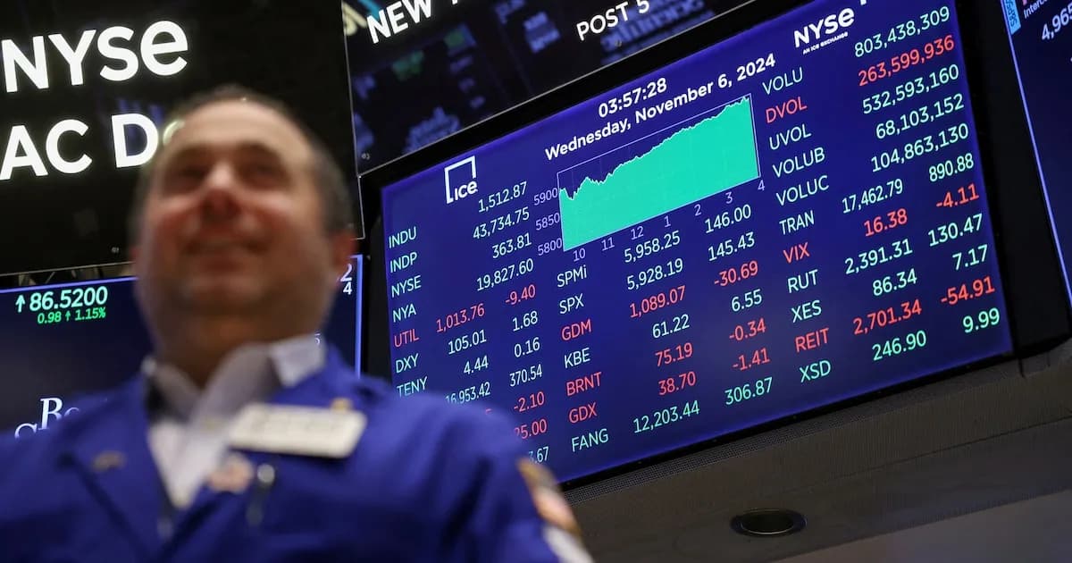 El S&P 500 y Nasdaq alcanzan su mayor crecimiento trimestral en seis años