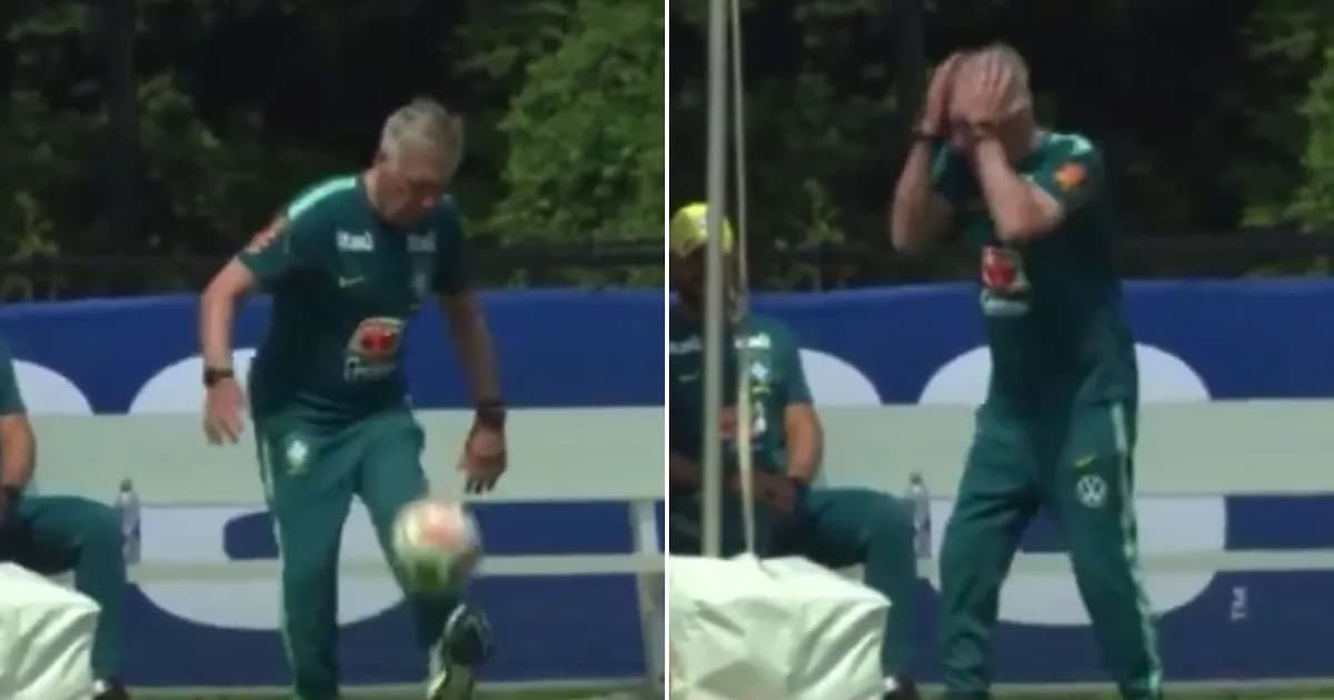 La divertida reacción de Ancelotti en la práctica de Brasil desata una ola de memes