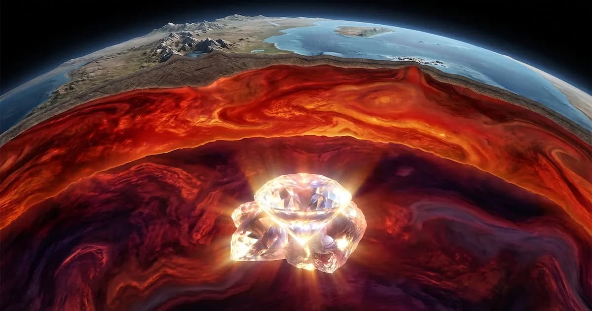 Diamantes a 700 km de profundidad revelan secretos del fósforo en la Tierra