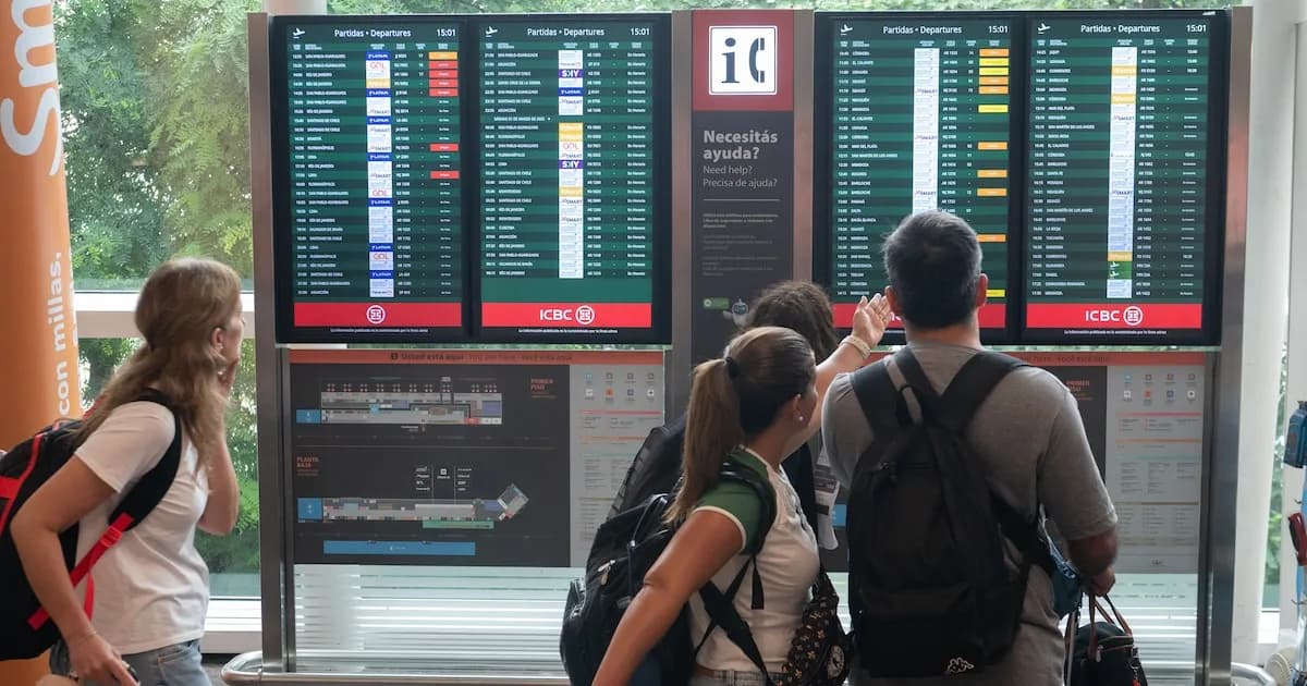 Disminuye el turismo argentino al exterior: 163.200 menos viajaron en enero