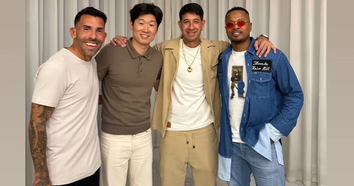 Reencuentro en Buenos Aires: Evra y Park Ji-Sung visitan a Tevez en La Boca