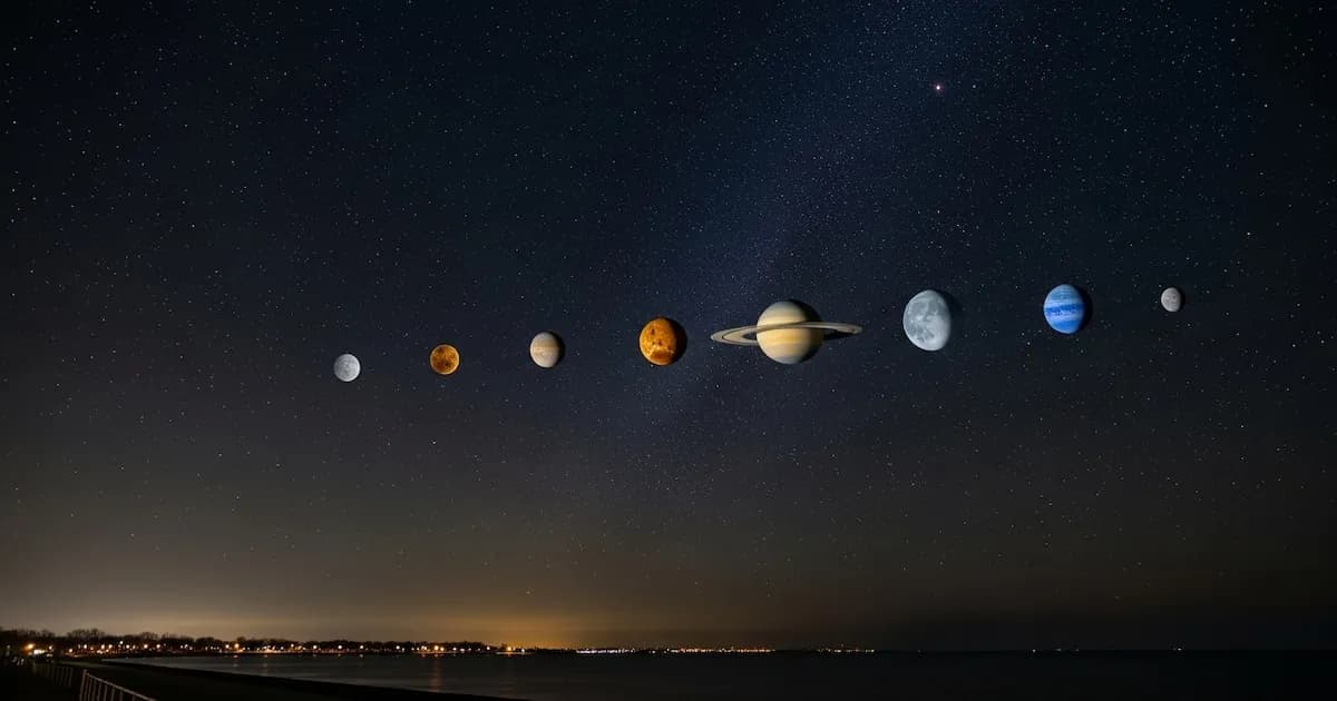 Descubrí cómo observar la impresionante alineación planetaria del 28 de febrero de 2025