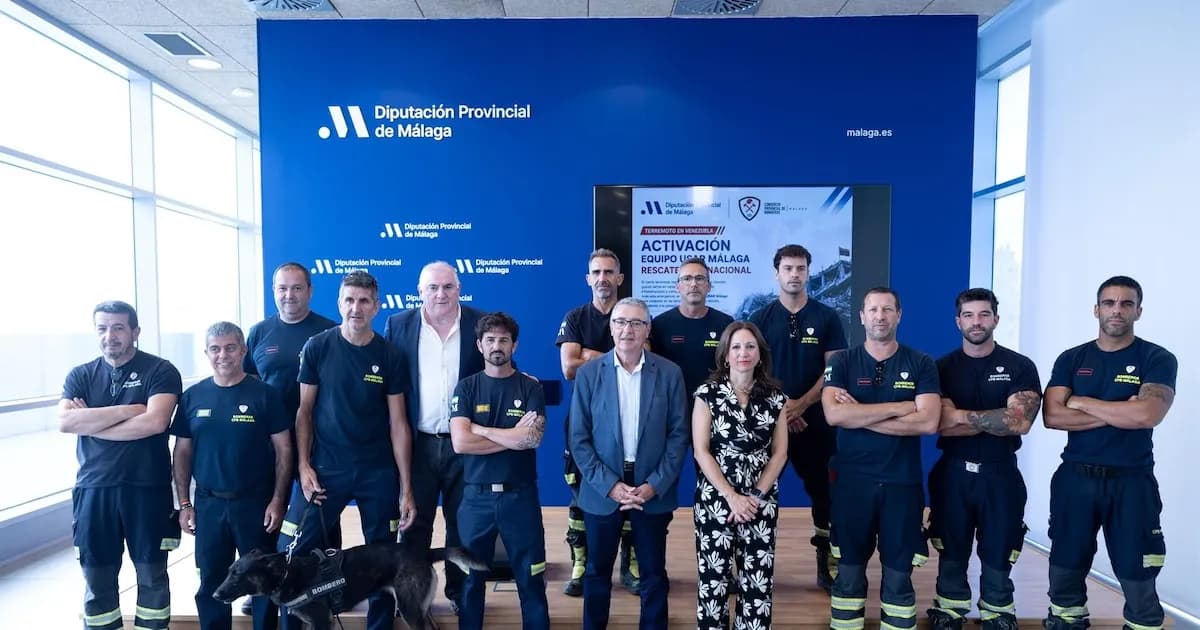 Reconocimiento a Bomberos de Málaga por su Labor en Venezuela tras los Terremotos