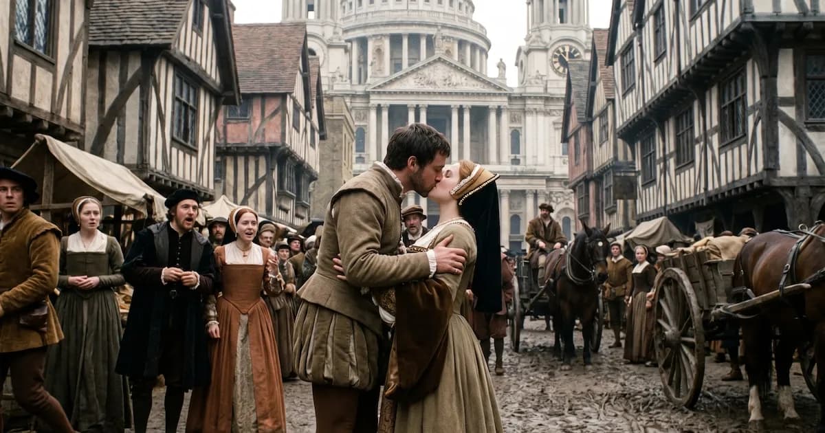 El beso en la vida social inglesa: un vistazo a sus orígenes y transformaciones