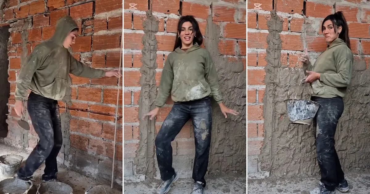 Una madre albañil construye el cuarto soñado para su hija en La Reja
