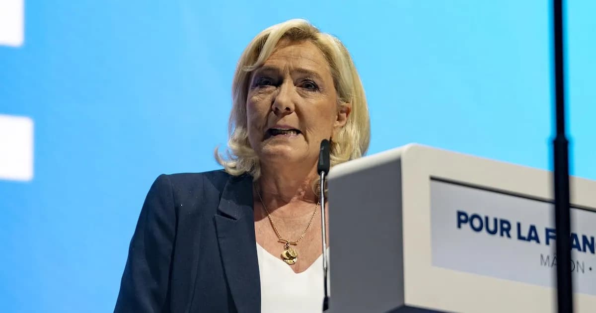 Marine Le Pen confirma su candidatura para las elecciones presidenciales de 2027