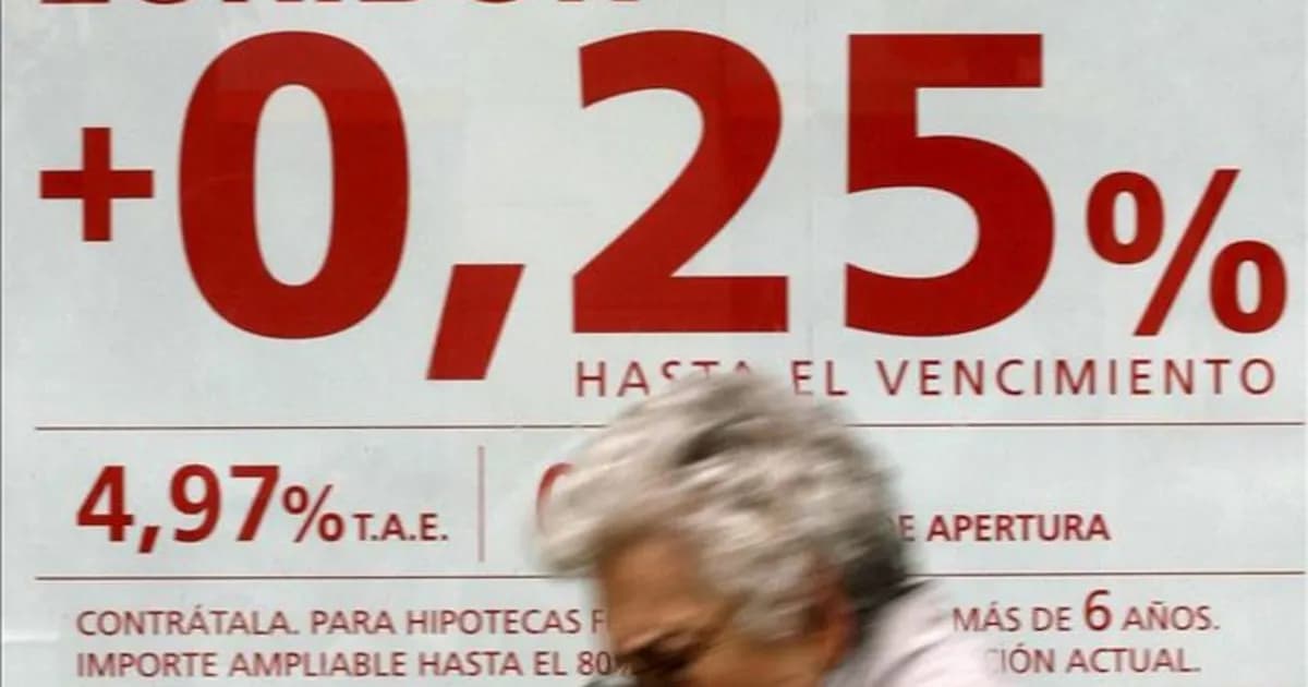 El euríbor disminuye al 2,22% en febrero, aliviando a hipotecados antes de posibles subidas