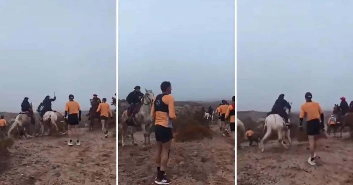 Violencia en Río Negro: jinetes agreden a corredores en competencia deportiva