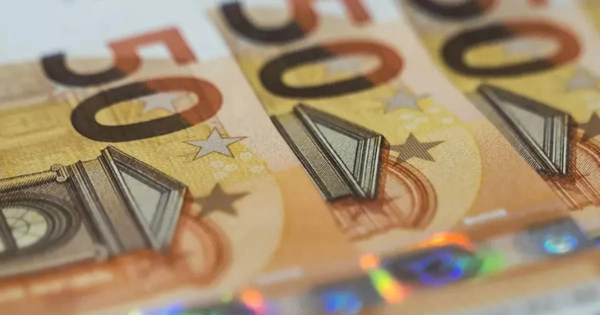 En 2025, disminuyó un 20% la detección de billetes de euro falsos