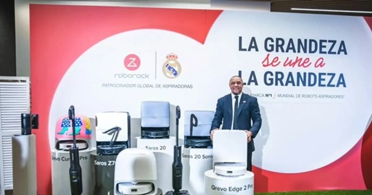Roborock presenta su nueva línea de robots de limpieza en asociación con el Real Madrid