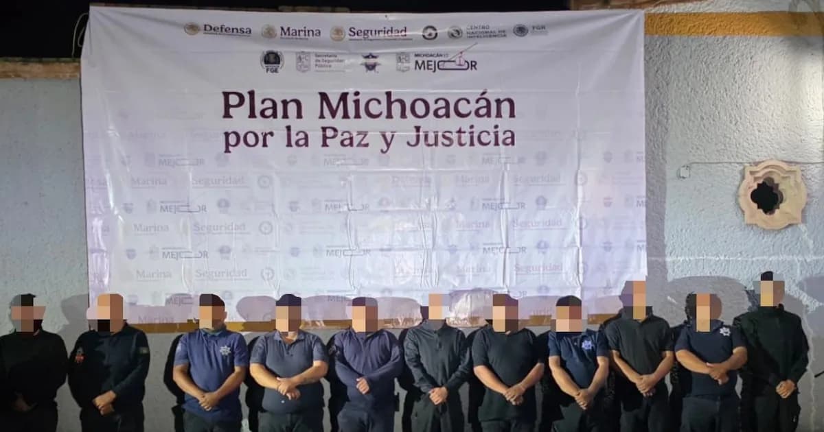 Detienen a policías en Ecuandureo por vínculos con el CJNG tras la muerte de 'El Mencho'