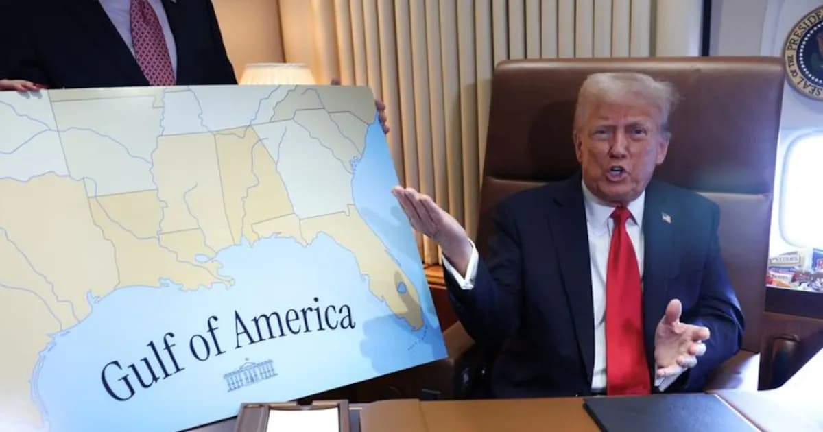 Trump celebra el cambio de nombre del Golfo de América en Texas