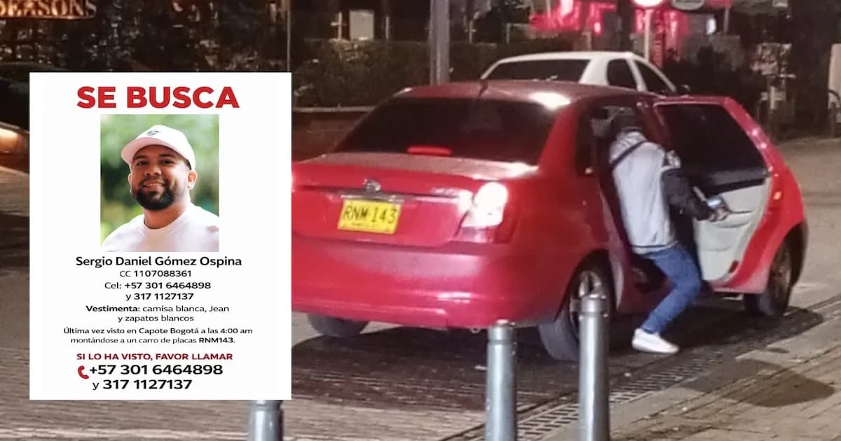 Desaparece joven economista tras abordar un vehículo en Bogotá, en un sector de alto riesgo