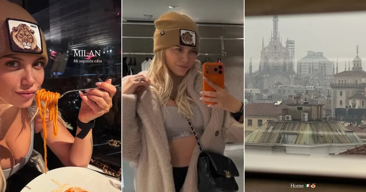 Wanda Nara y Martín Migueles disfrutan de su escapada romántica en Milán