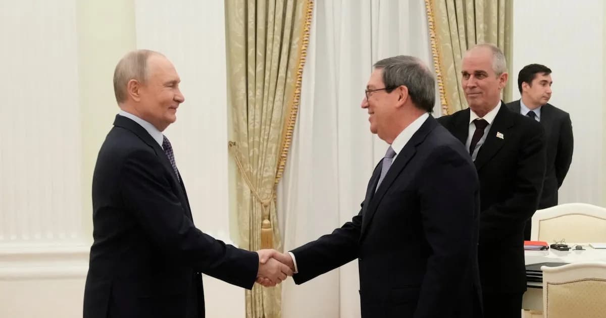 Putin reafirma apoyo a Cuba en medio de escasez energética durante encuentro con canciller