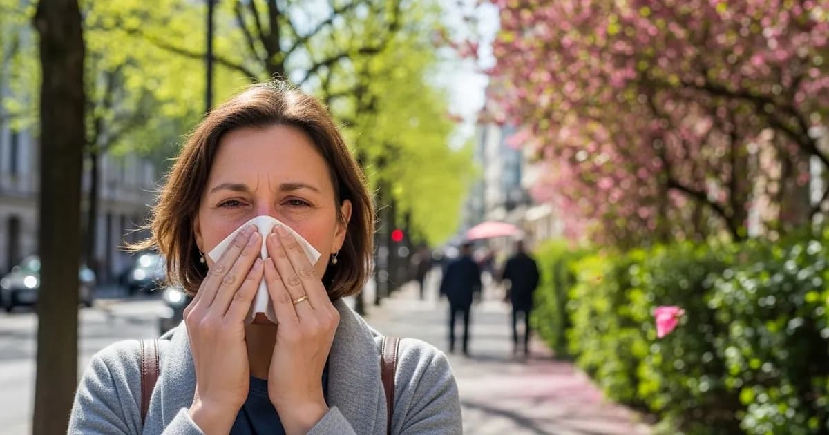 La luz artificial nocturna extiende la temporada de alergias en las ciudades, según un estudio