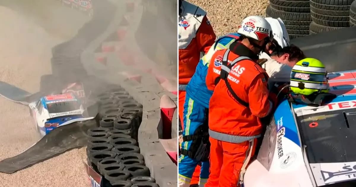 Baltazar Leguizamón sufre un accidente en su debut en NASCAR por falla de frenos