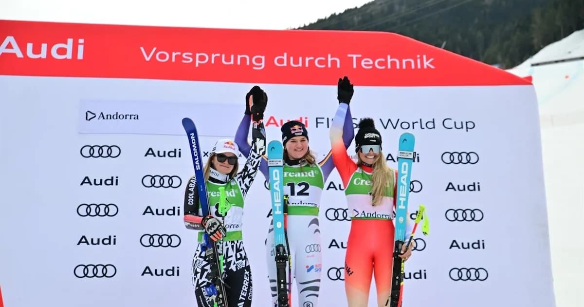 Emma Aicher se consagra en el supergigante de Àliga y asciende en la clasificación mundial