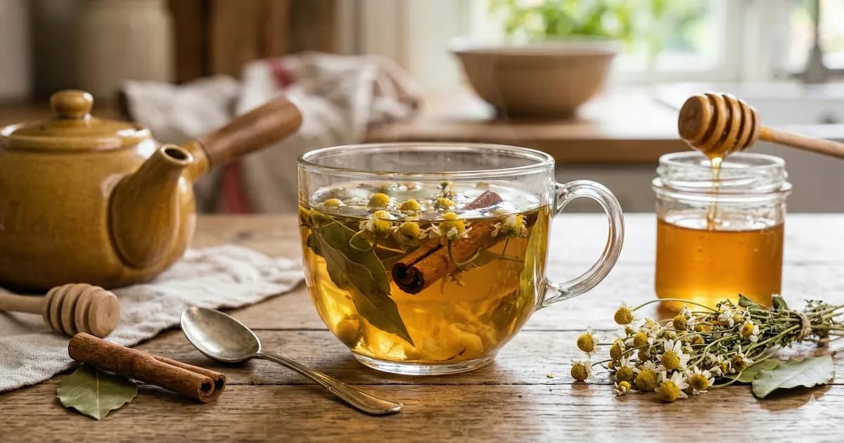 Infusión de laurel, manzanilla y canela: un aliado contra la diabetes