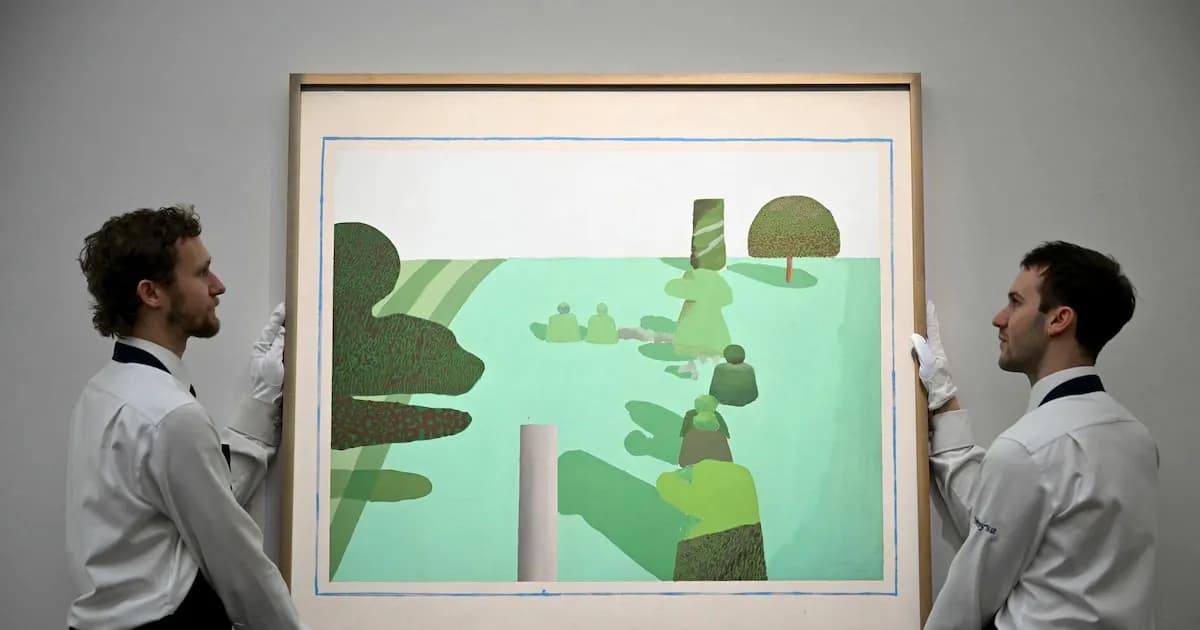 El icónico 'English Garden' de Hockney vuelve a las salas tras 30 años