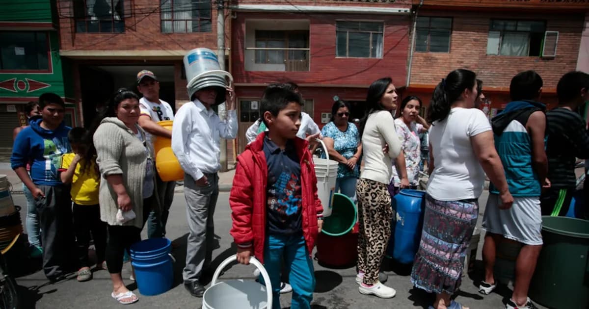 Corte de agua en Bogotá: suspensión del servicio por hasta 27 horas del 2 al 6 de marzo de 2026