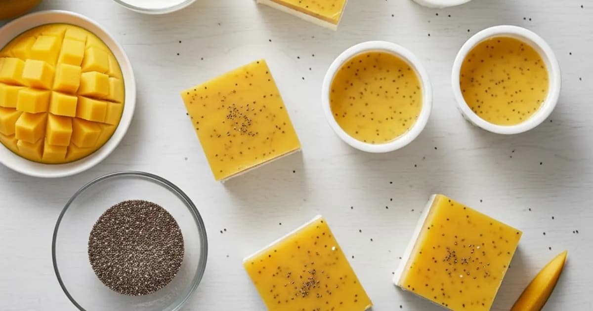 Deliciosas barritas de yogur y mango: la receta ideal para un antojo dulce