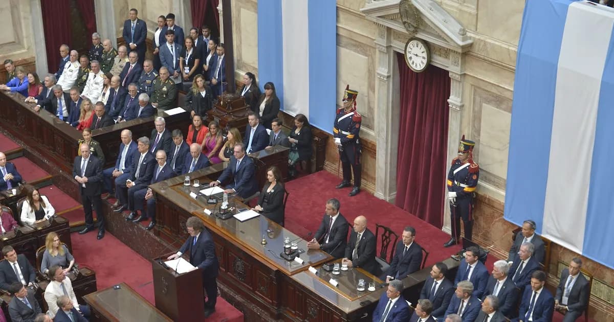 Milei presenta su visión económica en la apertura de sesiones ordinarias