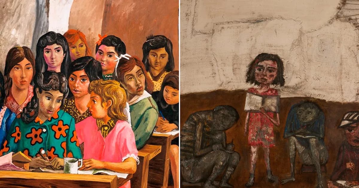 El arte de Berni y su mirada sobre la educación en el regreso a clases