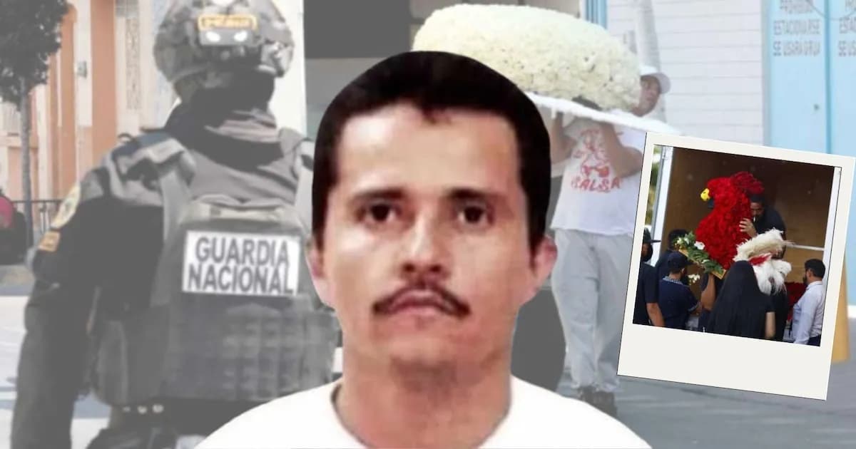 El funeral de 'El Mencho' en Guadalajara: alta seguridad y coronas fúnebres