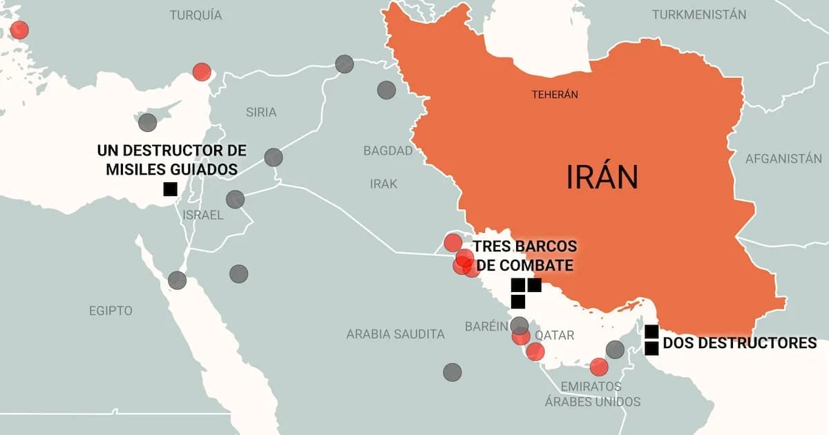 EEUU despliega su mayor fuerza aérea en Oriente Medio desde 2003 ante la tensión con Irán