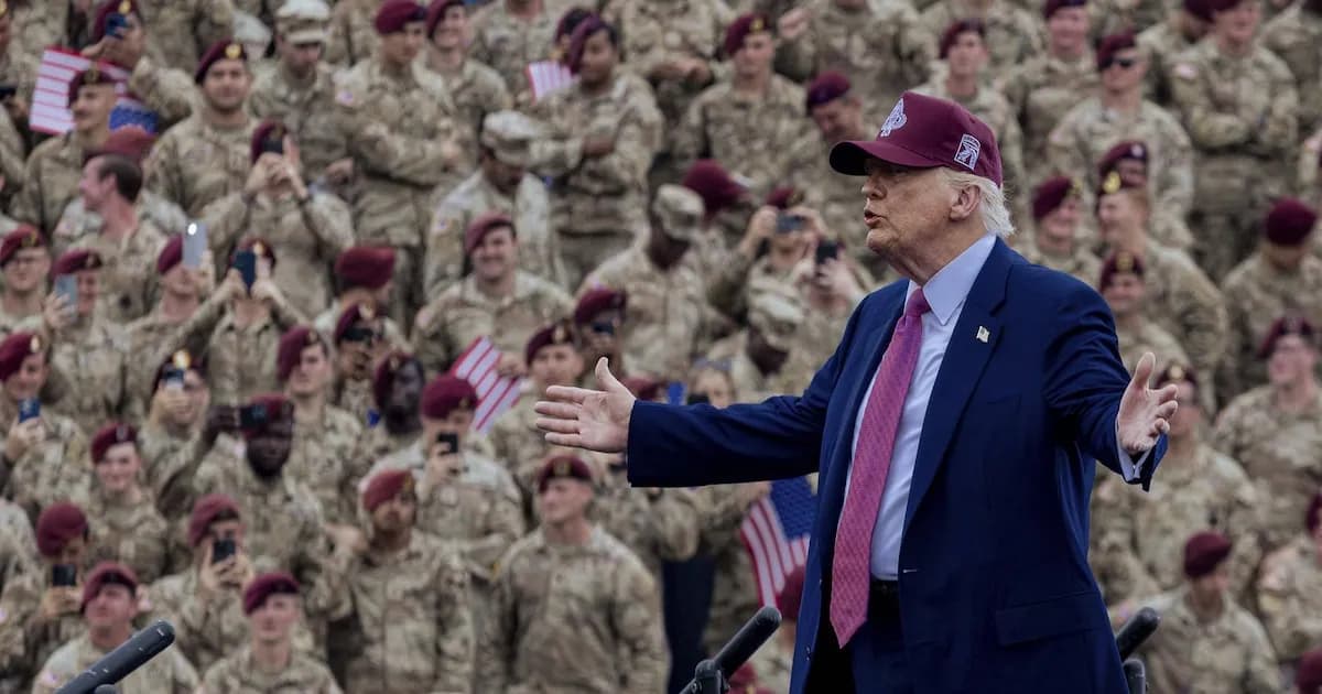 Trump afirma que EE.UU. posee suministro ilimitado de armas ante el conflicto en Medio Oriente