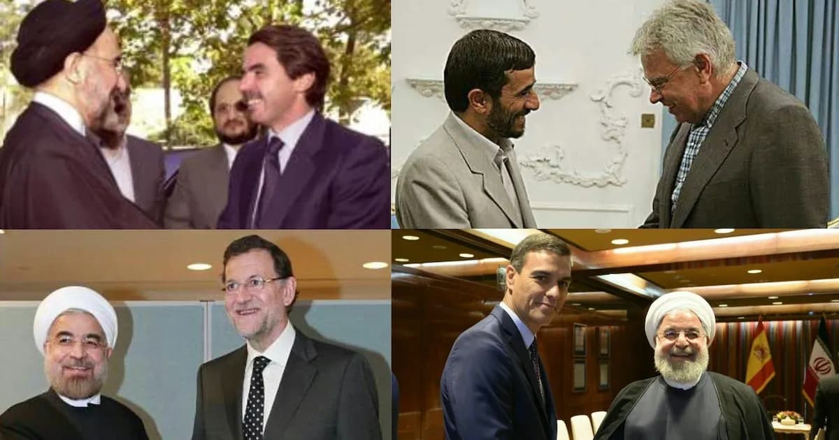 Irán publica fotos de líderes españoles, excluyendo a Zapatero en su mensaje histórico